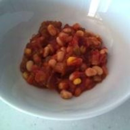 リピしちゃいました。大豆しか無かったので、また大豆で作りました。ダイエット中でも食べられる嬉しいレシピです♪